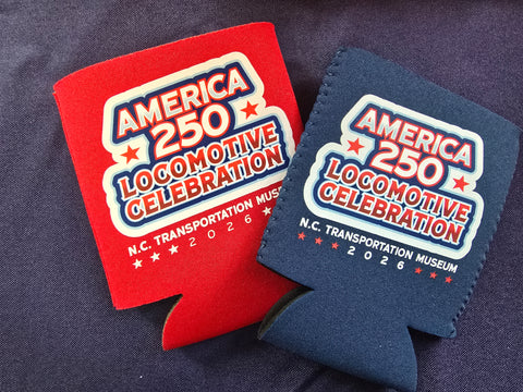 America 250 Locomotive Celebration Logo Koozie