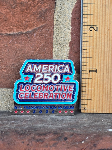 America 250 Locomotive Celebration Pin