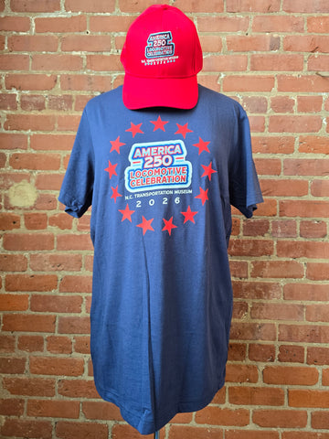 America 250 Locomotive Kids Stars shirt