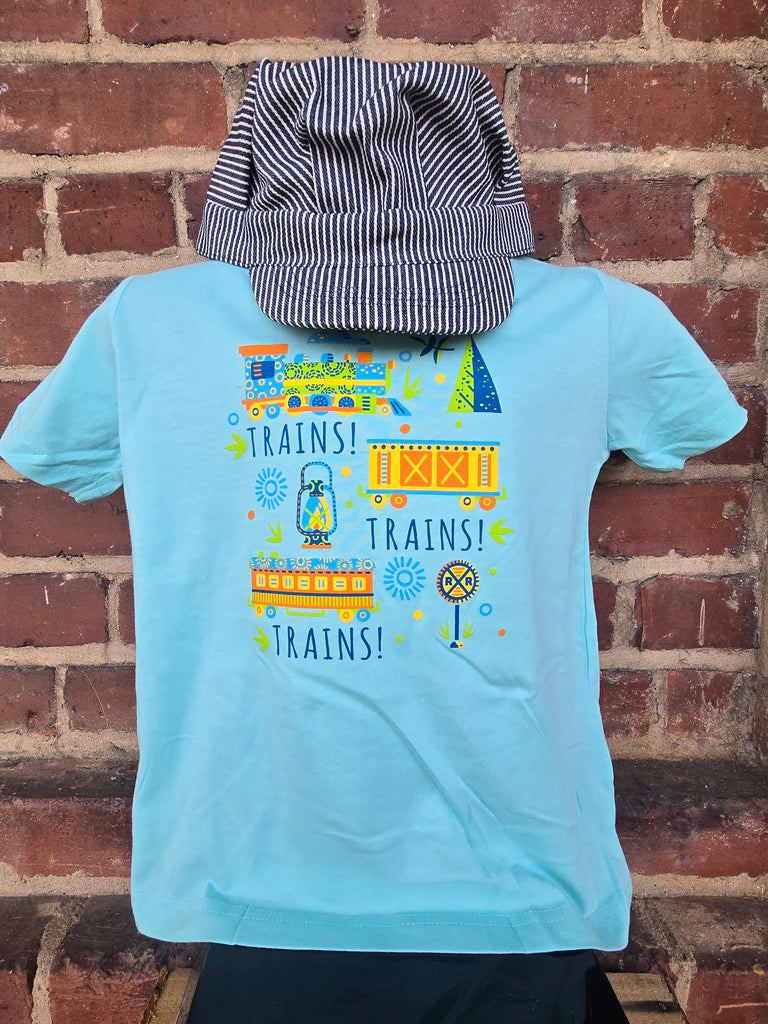 Trains! Trains! Trains! Kids T-Shirt