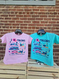 Kids I Love Trains T-Shirt