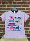 Kids I Love Trains T-Shirt