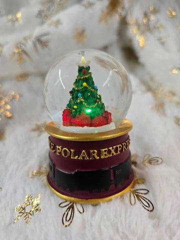 THE POLAR EXPRESS™ Color Change Snow Globe Tree