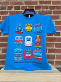 Kids Train Collage T-shirt