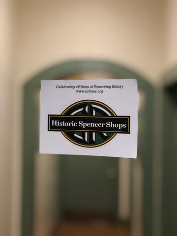Historic Spencer Shops Decal