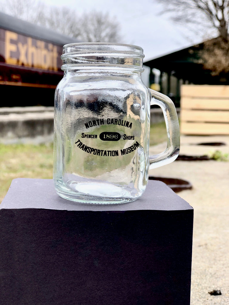North Carolina Transportation Museum Mini Glass Mason Jar