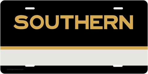 Southern Railway (SOU) Tuxedo Scheme License Plate